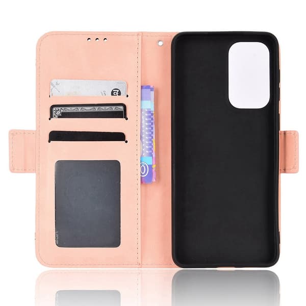 SKALO Motorola Moto E32/E32s 6-lokeroa Lompakkokotelo - Pinkki