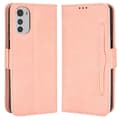 Pikkukuva 1 / 7: SKALO Motorola Moto E32/E32s 6-lokeroa Lompakkokotelo - Pinkki