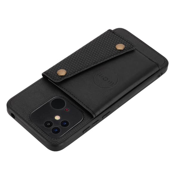 SKALO Xiaomi Redmi 10C PU-læder Cover med Pung - Sort