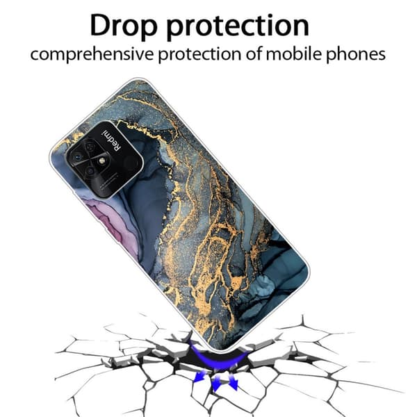 SKALO Xiaomi Redmi 10C Marmor TPU-cover - #5