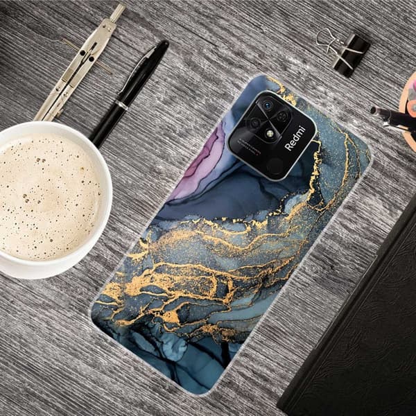 SKALO Xiaomi Redmi 10C Marmor TPU-cover - #5