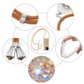 Miniatyrbild 5 av 6: SKALO Xiaomi Redmi 10C Kvicksand Glitter Mobilhalsband - Guld