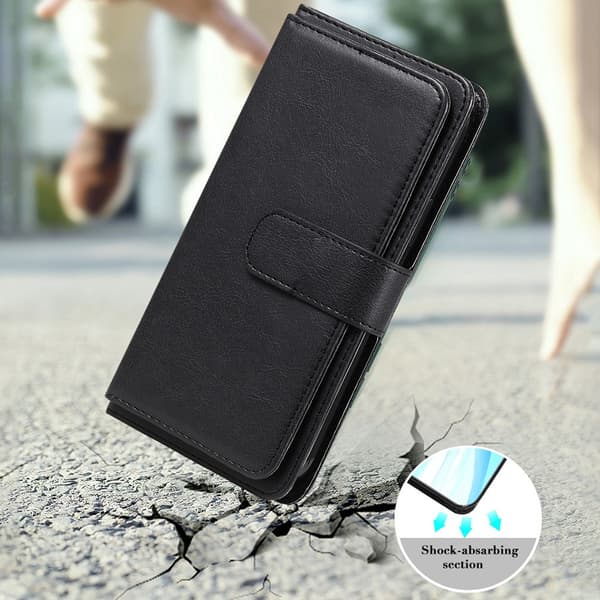 SKALO Xiaomi Redmi 10C 10-lokeroa Lompakkokotelo - Vihreä