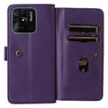 Pikkukuva 5 / 11: SKALO Xiaomi Redmi 10C 10-lokeroa Lompakkokotelo - Violetti