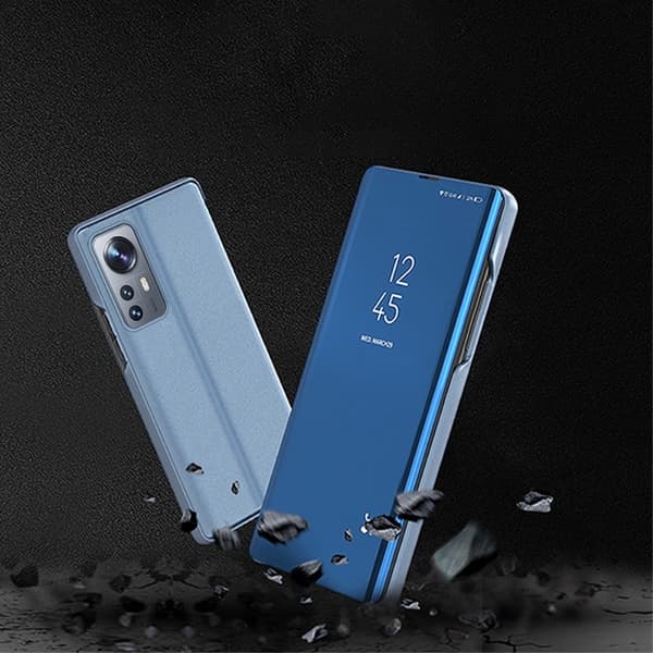 SKALO Xiaomi 12 Clear View Spegel fodral - Blå