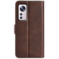Pikkukuva 3 / 8: SKALO Xiaomi 12 Premium Wallet Lompakkokotelo - Ruskea