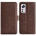 Pikkukuva 1 / 8: SKALO Xiaomi 12 Premium Wallet Lompakkokotelo - Ruskea