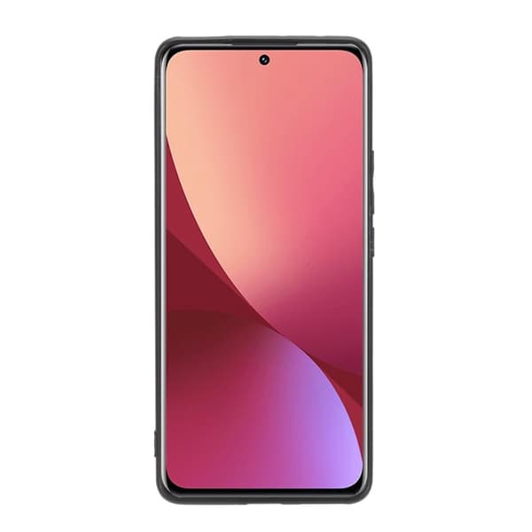 SKALO Xiaomi 12 PU-nahkainen Suojakuori Lompakolla - Musta