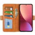 Pikkukuva 4 / 8: SKALO Xiaomi 12 Premium Wallet Lompakkokotelo - Vaaleanruskea
