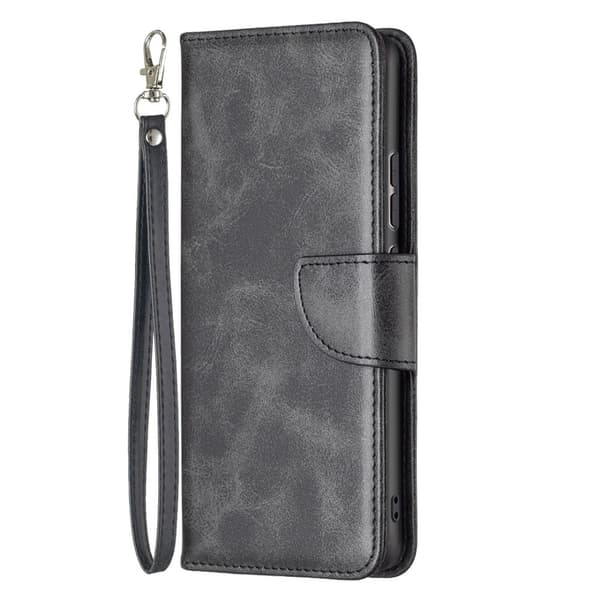 SKALO Xiaomi 12 Pro Flip Cover m. pung i PU-læder - Sort
