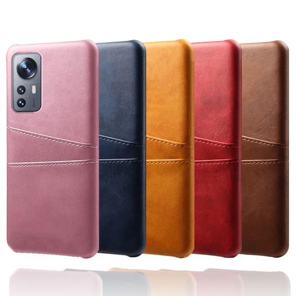 SKALO Xiaomi 12 Pro PU-nahkainen Korttikotelo - Ruusukulta