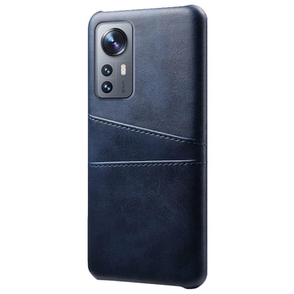 SKALO Xiaomi 12 Pro PU-læder Kortholder Cover - Blå