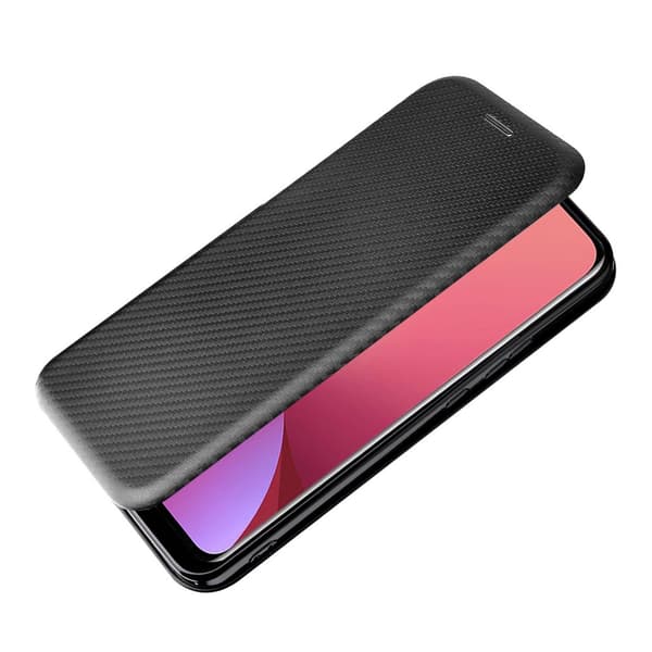 SKALO Xiaomi 12 Pro Carbon Fiber Pungetui - Sort