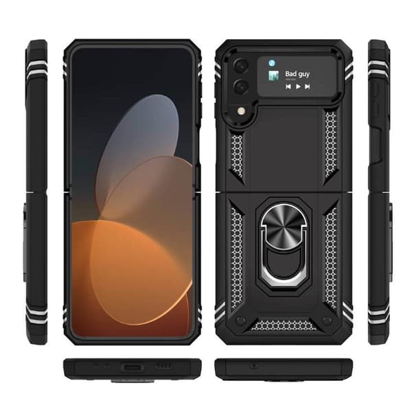Sergeant ring deksel Samsung Galaxy Z Flip 4 - Sort