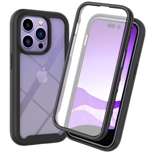 iPhone 14 Pro Max PC + TPU Full Protection Skal - Svart