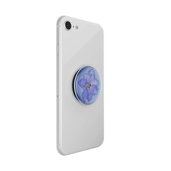 PopSockets Avtagbart Grip Ställfunktion Premium Pressed Flower Larkspur