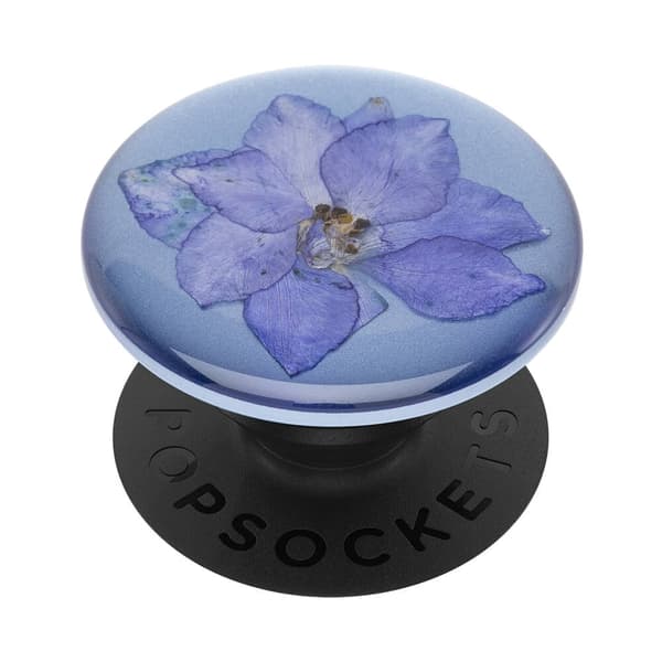 PopSockets Avtagbart Grip Ställfunktion Premium Pressed Flower Larkspur