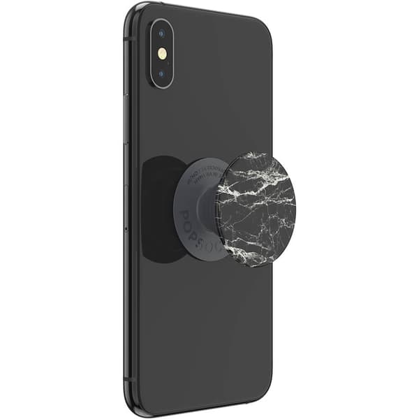 PopSockets Basic Modern Marble Grip Med Ställfunktion Svart