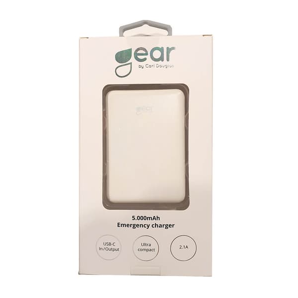 GEAR 5000 mAh Powerbank Ultracompact Vit