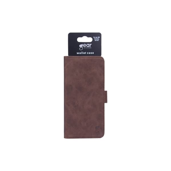 GEAR Samsung Galaxy A22 5G Fodral Nubuck Läder Brun