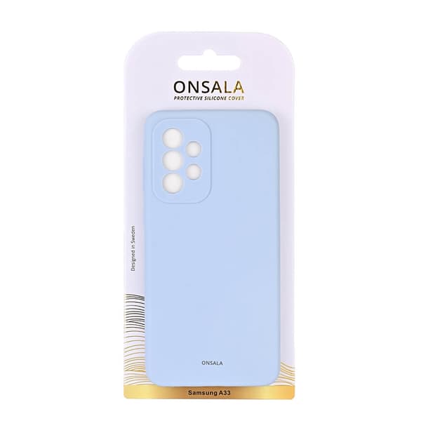ONSALA Samsung Galaxy A33 5G Mobilskal Silikon Ljus Blå