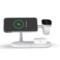 Miniatyrbild 3 av 6: Tech-Protect 15W LED 3in1 Magnetisk MagSafe Laddare Vit