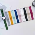Miniatyrbild 5 av 5: Apple Watch 41/40/38 mm Armband Silikon Khaki