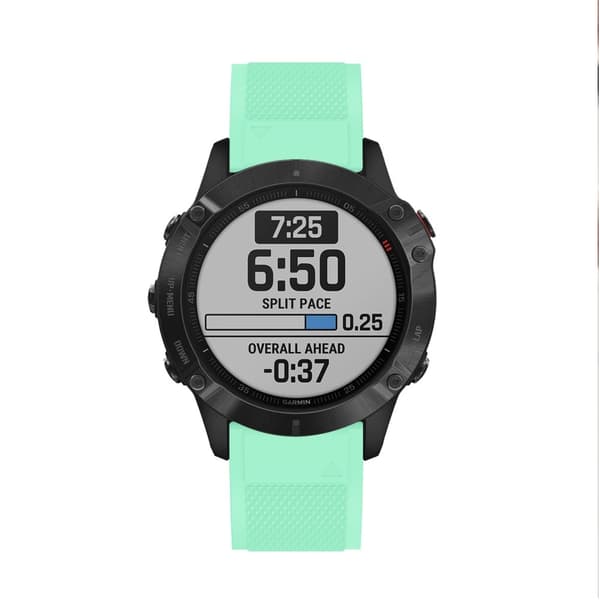Sport Silikon Armband Garmin Cyan