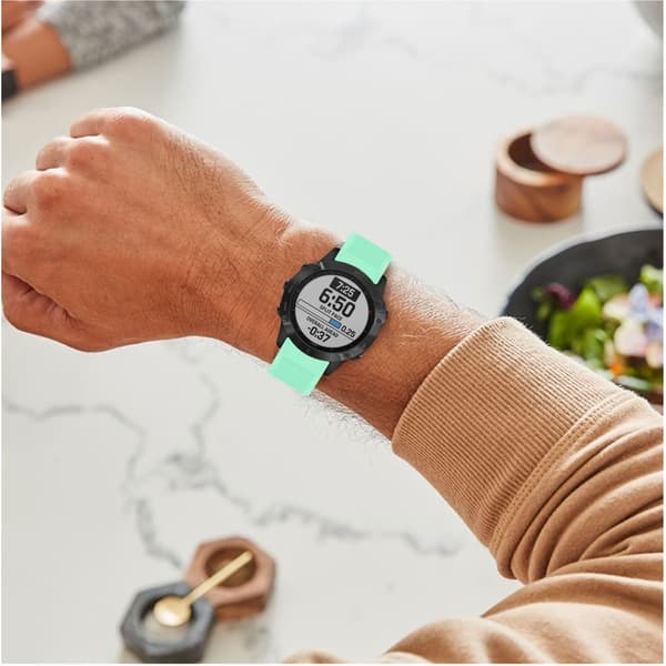 Sport Silikon Armband Garmin Cyan