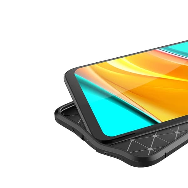 Xiaomi Redmi 9C Skal Litchi Textur Svart
