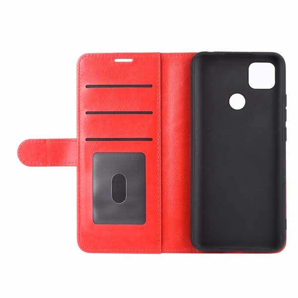 Xiaomi Redmi 9C Fodral Crazy Horse Röd