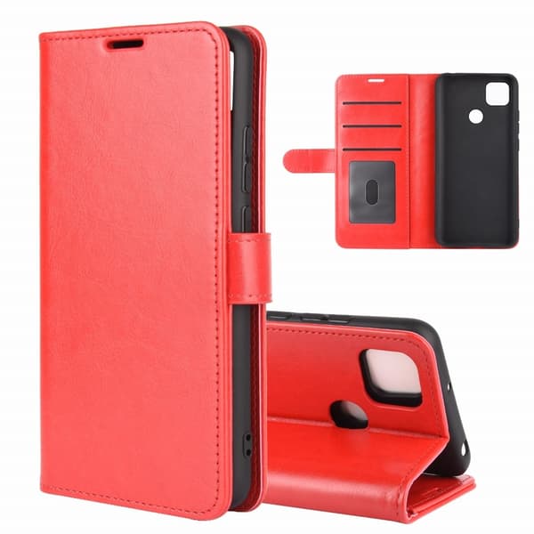 Xiaomi Redmi 9C Fodral Crazy Horse Röd