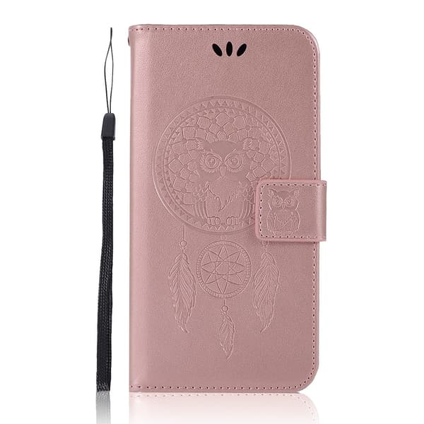 Xiaomi Redmi 9C Fodral Owl Dream Catcher Roséguld