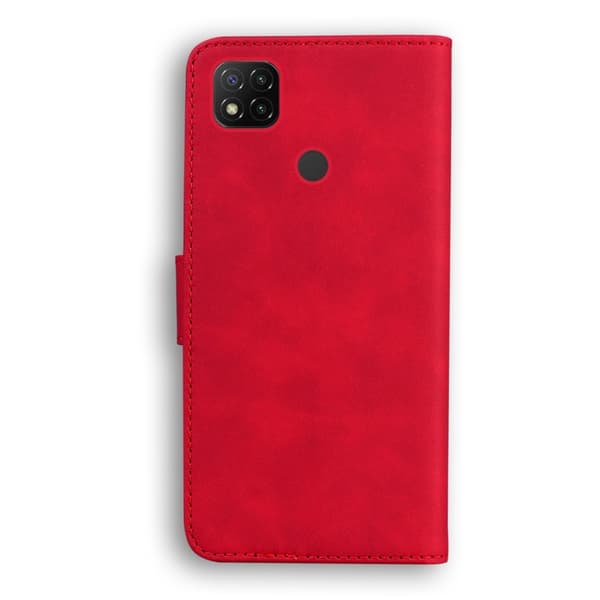 Xiaomi Redmi 9C Fodral Läder Röd