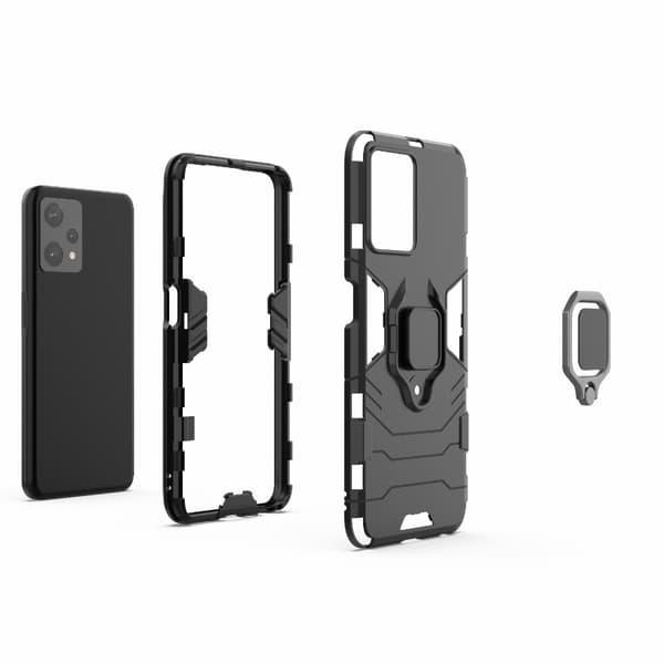 OnePlus Nord CE 2 Lite 5G Skal Ring Armor Hybrid Svart