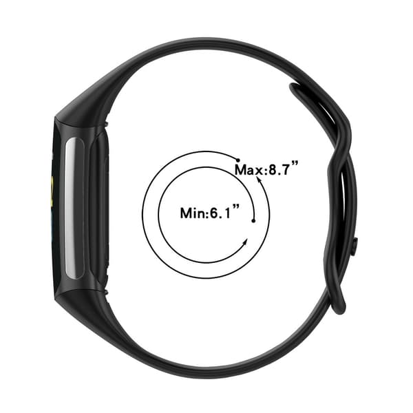 Fitbit Charge 6 / 5 Armband TPU (L) Ljus Lila