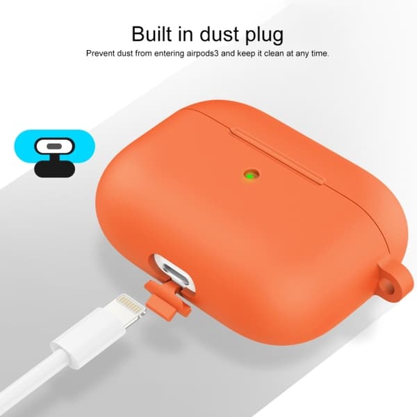 AirPods 3 Skal Silikon Med Krok Orange
