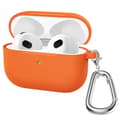 Miniatyrbild 1 av 6: AirPods 3 Skal Silikon Med Krok Orange