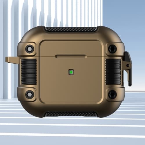 AirPods 3 Skal Shockproof Tank Hybrid Brun