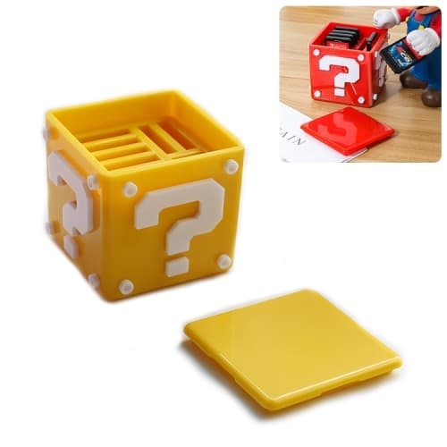 Nintendo Switch 12 in 1 Box Spel/Kort Hållare Gul