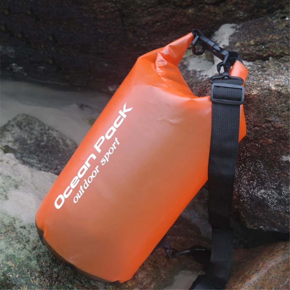20L Genomskinlig Dry Bag Vattentät Sjösäck / Packpåse Orange
