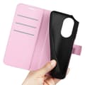 Miniatyrbild 4 av 6: Motorola Edge 30 Pro Fodral Litchi Textur Ljus Rosa