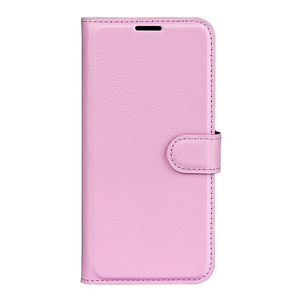 Motorola Edge 30 Pro Fodral Litchi Textur Ljus Rosa
