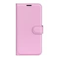 Miniatyrbild 2 av 6: Motorola Edge 30 Pro Fodral Litchi Textur Ljus Rosa