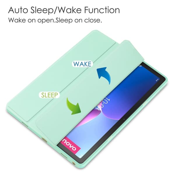 Lenovo Tab M10 Plus Gen 3 Fodral Tri-Fold Hybrid Grön