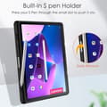 Miniatyrbild 3 av 6: Lenovo Tab M10 Plus Gen 3 Fodral Tri-Fold Hybrid Svart