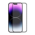 Miniatyrbillede 1 af 2: Skärmskydd iPhone 14 Pro - 3D Härdat Glas Svart (miljö)