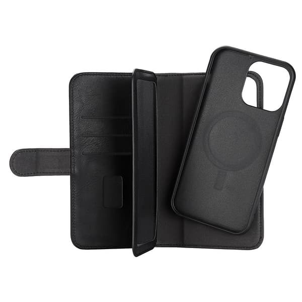 Lommebokdeksel 2-i-1 7 Kortrom MagSeries Svart - iPhone 14 Pro Max Svart