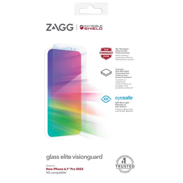 ZAGG InvisibleShield iPhone 14 Pro Näytönsuoja Glass Elite VisionGuard