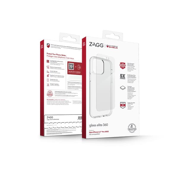 ZAGG InvisibleShield iPhone 14 Pro Max Kuori Näytönsuoja Glass Elite 360